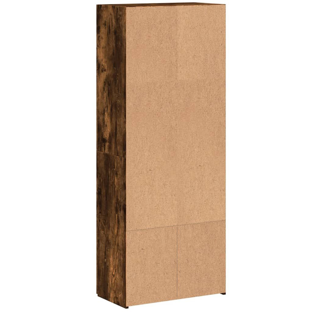 Quilcene 153cm Wooden Office Cabinet In Smoked Oak