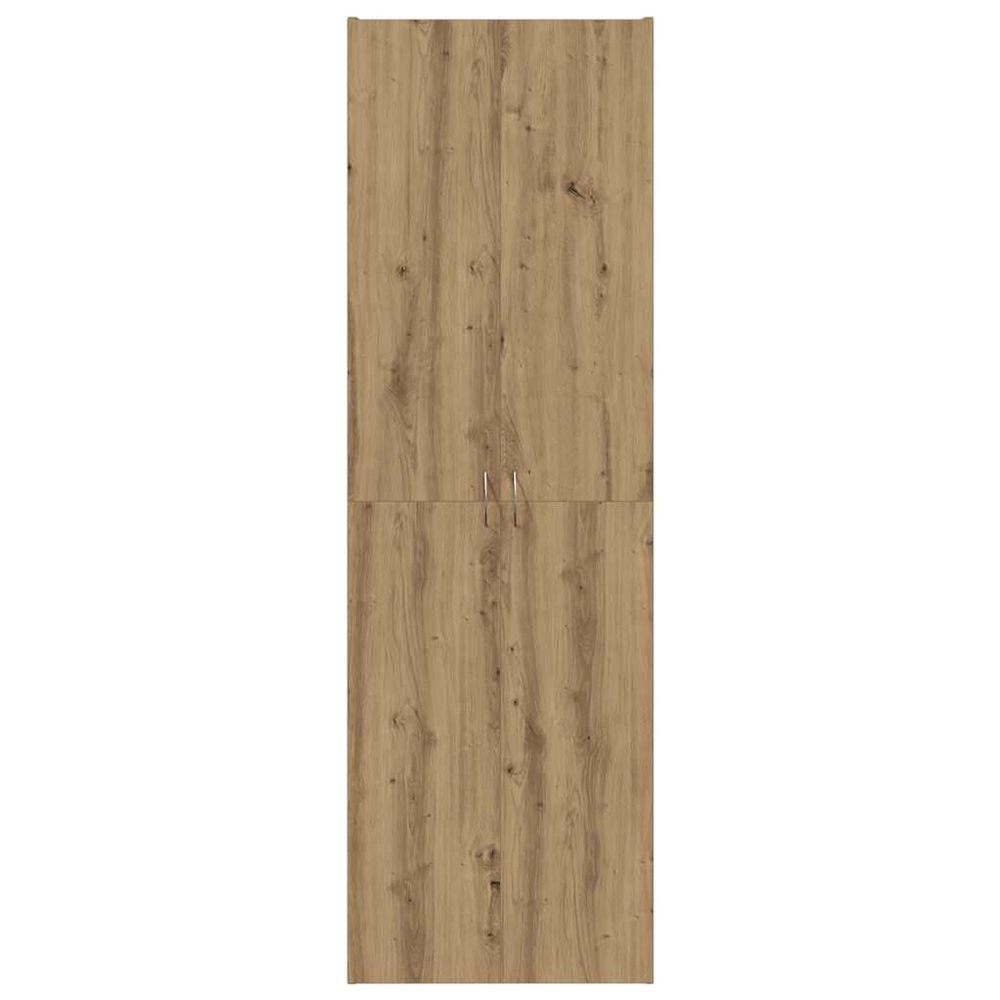 Quilcene 190cm Wooden Office Cabinet In Artisan Oak