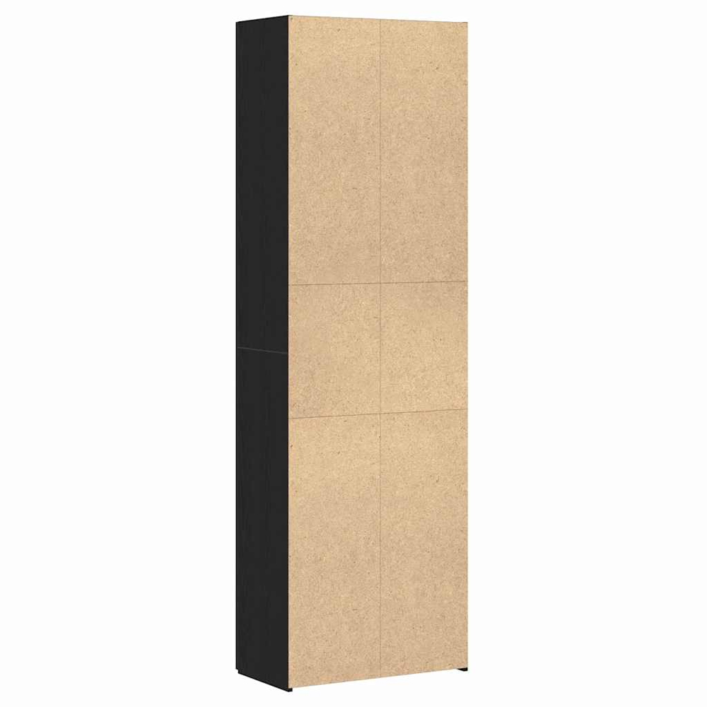 Quilcene 190cm Wooden Office Cabinet In Black Oak