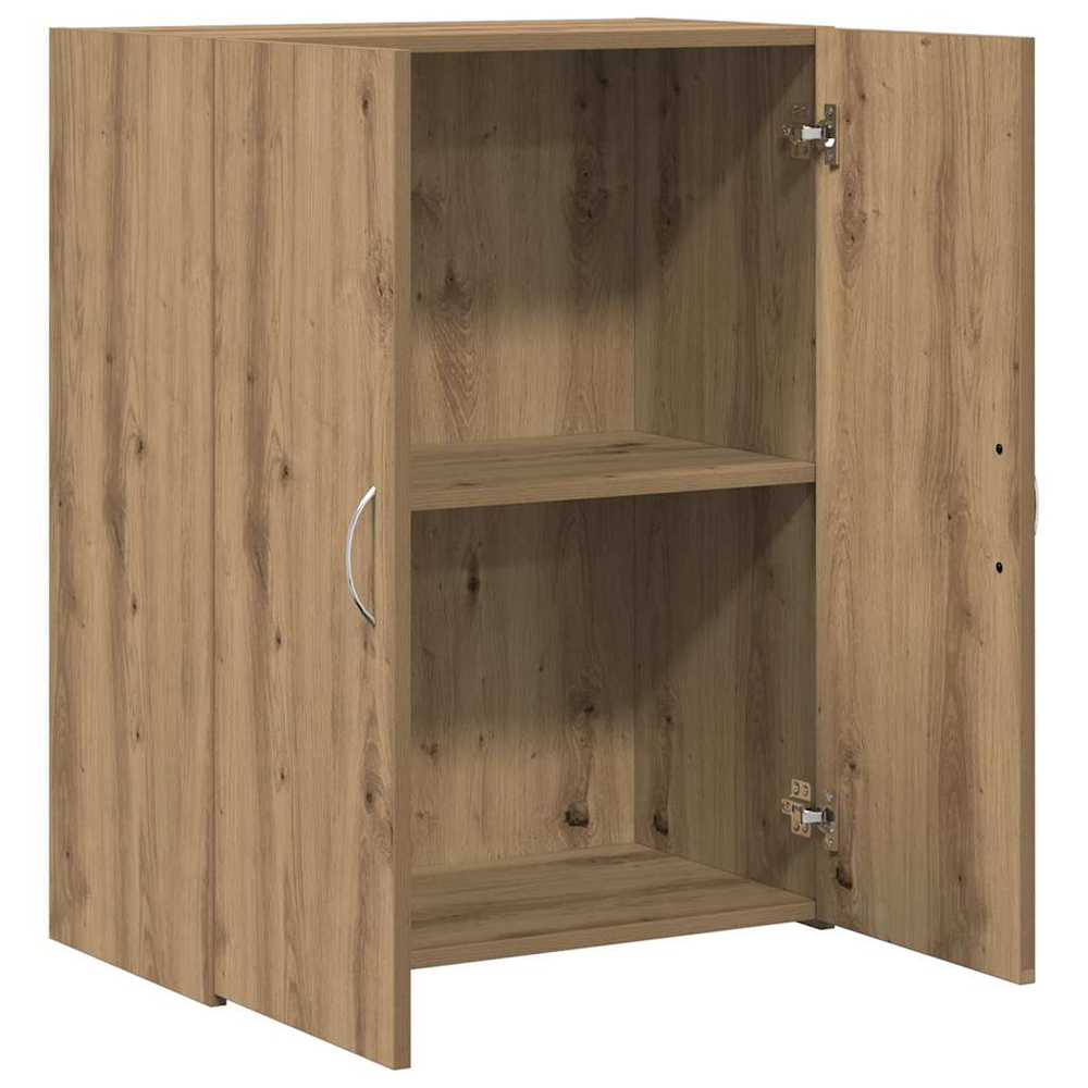 Quilcene 77cm Wooden Office Cabinet In Artisan Oak