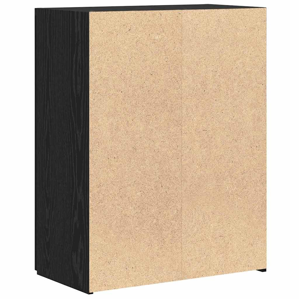 Quilcene 77cm Wooden Office Cabinet In Black Oak