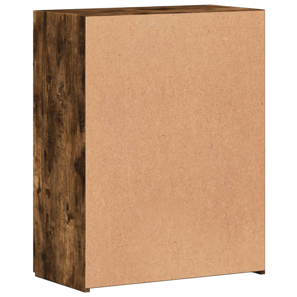 Quilcene 77cm Wooden Office Cabinet In Smoked Oak