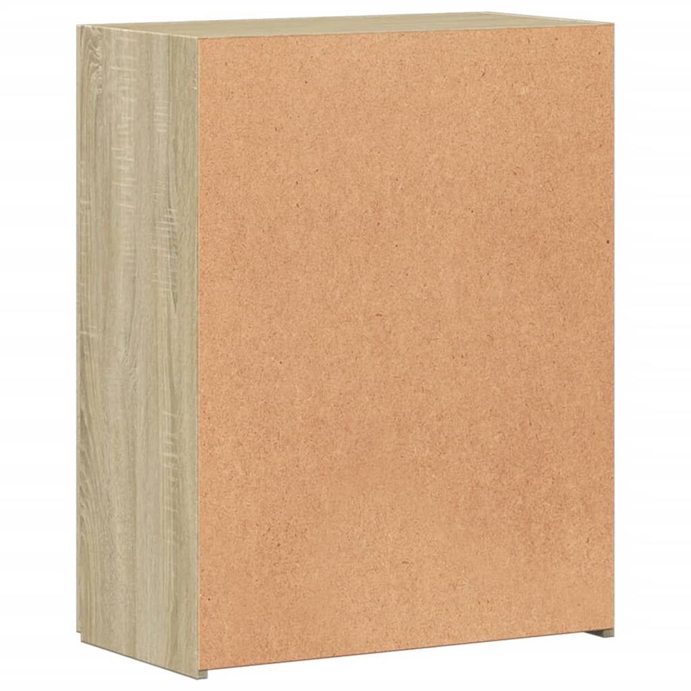 Quilcene 77cm Wooden Office Cabinet In Sonoma Oak