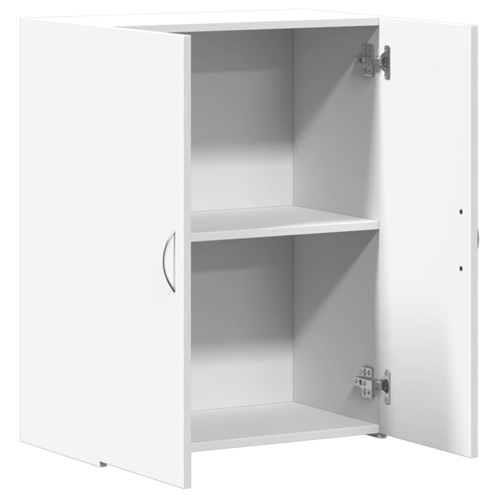 Quilcene 77cm Wooden Office Cabinet In White