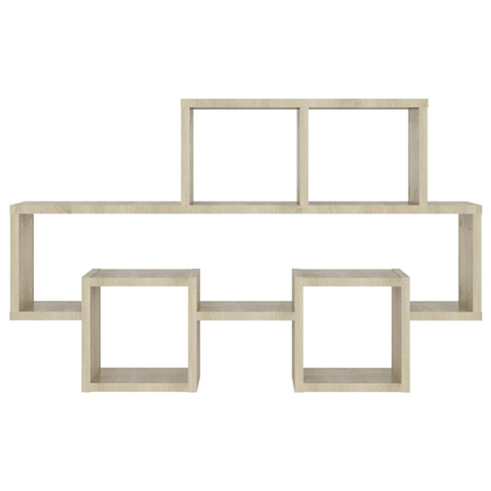 Quillon Car-Shaped Wooden Wall Shelf In Sonoma Oak