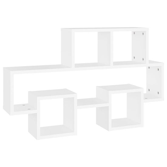 Quillon Car-Shaped Wooden Wall Shelf In White
