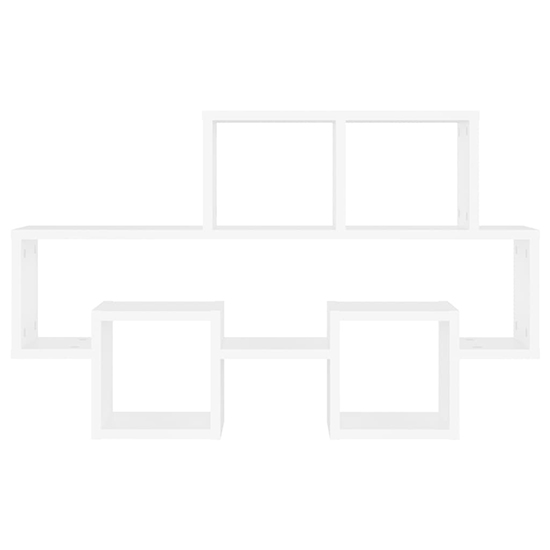 Quillon Car-Shaped Wooden Wall Shelf In White