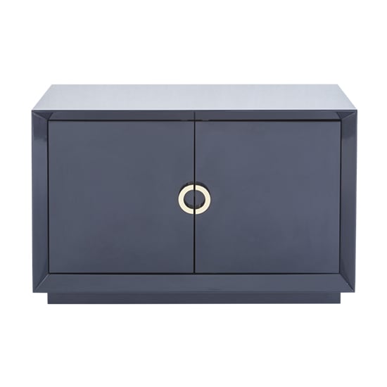 Read more about Quin high gloss sideboard with 2 doors in blue