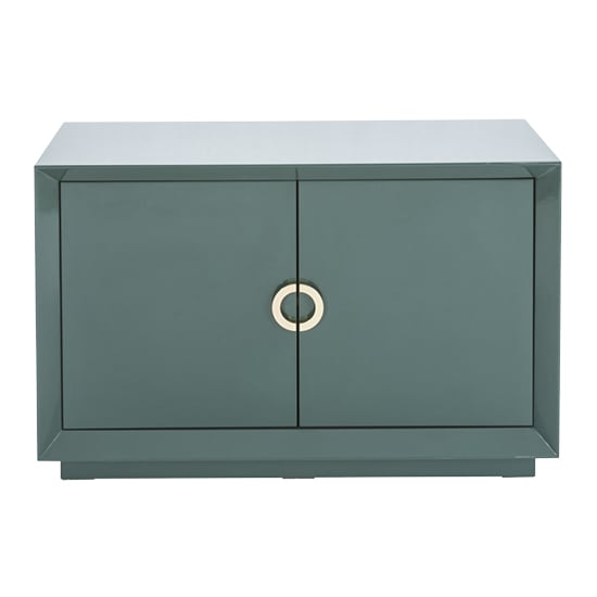 Read more about Quin high gloss sideboard with 2 doors in green