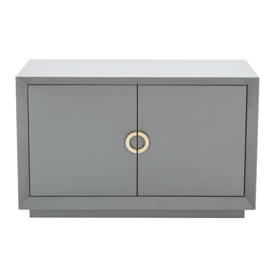 Read more about Quin high gloss sideboard with 2 doors in grey