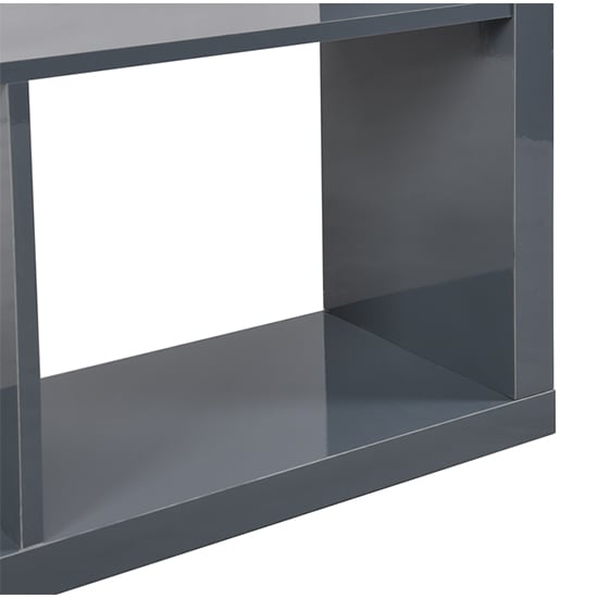 Quinto High Gloss Shelving Unit In Grey_7