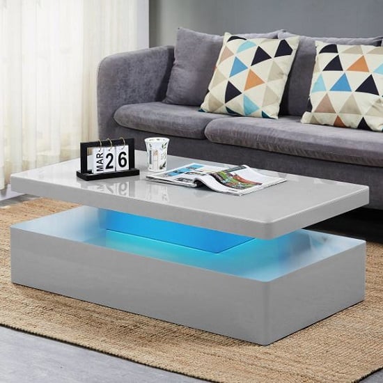 led black coffee table