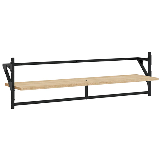 Quito Wooden 6 Piece Set Of Wall Shelf In Sonoma Oak