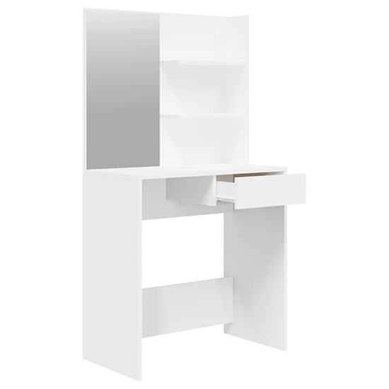 Quito Wooden Dressing Table Set In White