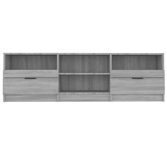 Qusay Wooden TV Stand With 2 Drawers In Grey Sonoma Oak_4