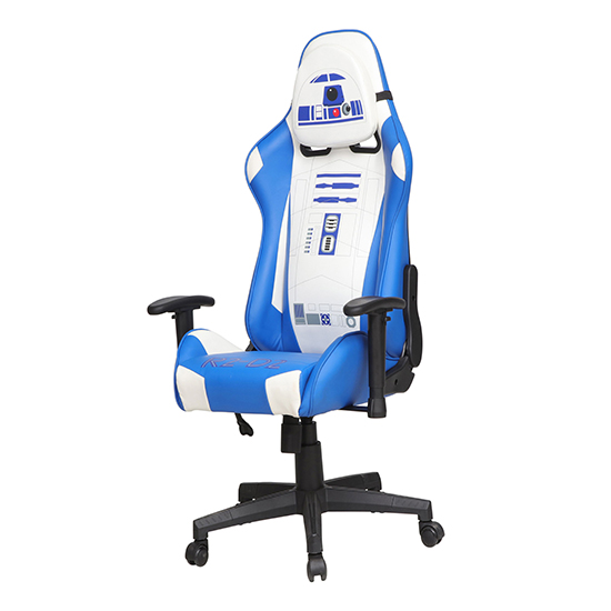 R2D2 Hero Faux Leather Childrens Computer Gaming Chair In Blue_8