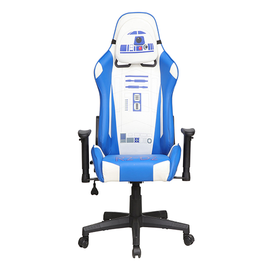 R2D2 Hero Faux Leather Childrens Computer Gaming Chair In Blue_9