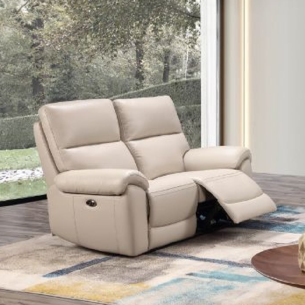 Read more about Radford leather 2 seater sofa in chalk