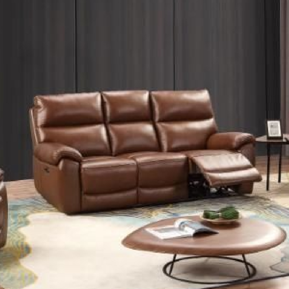Read more about Radford leather 3 seater sofa in saddle