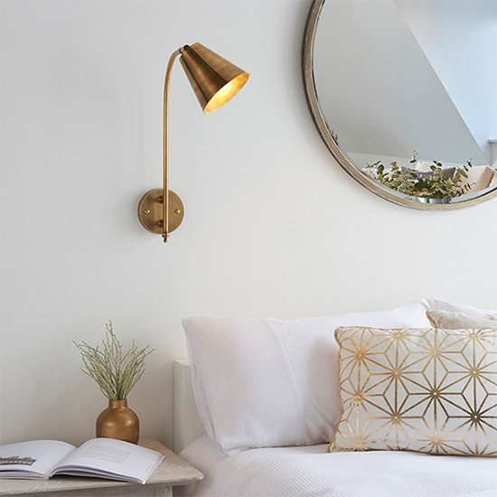 Radha Wall Light In Antique Brass