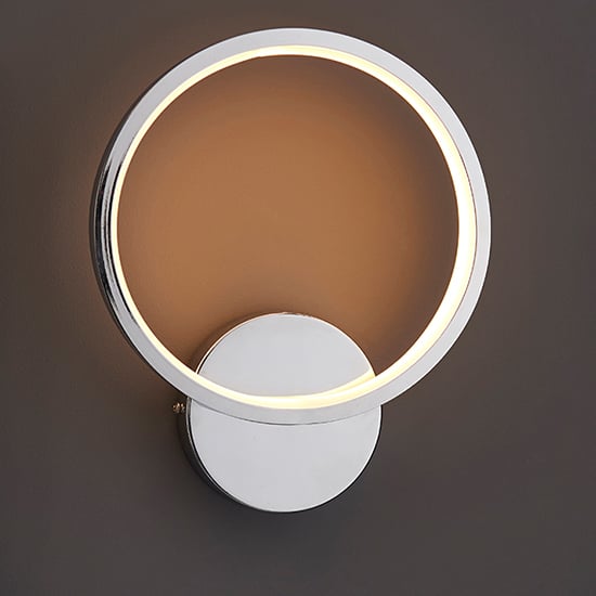 Photo of Radius led 1 light wall light in chrome