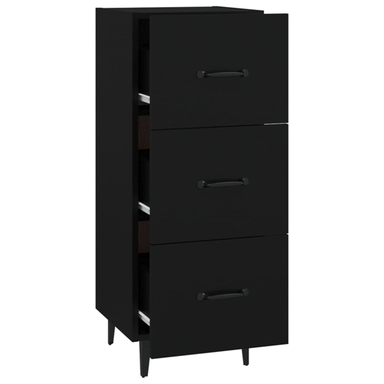 Radko Wooden Chest Of 3 Drawers In Black