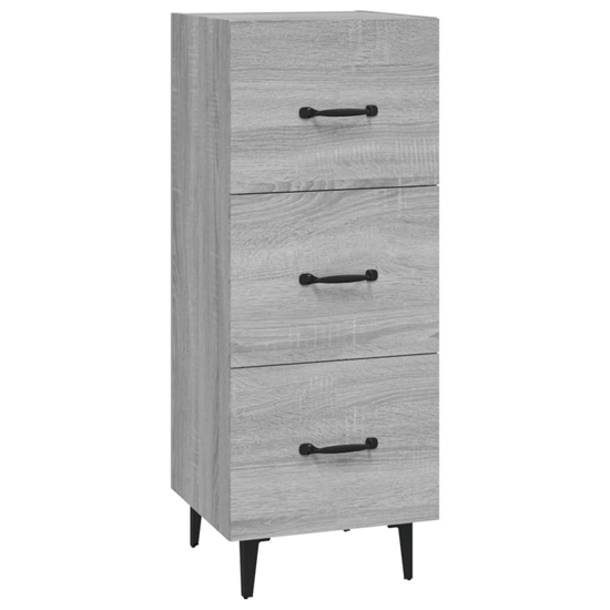 Radko Wooden Chest Of 3 Drawers In Grey Sonoma Oak