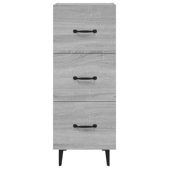 Radko Wooden Chest Of 3 Drawers In Grey Sonoma Oak