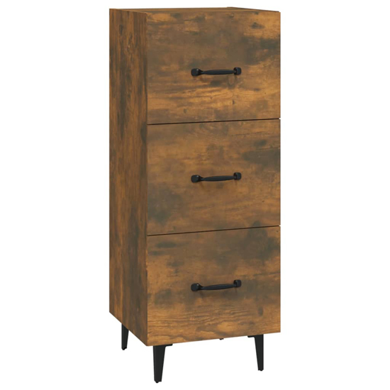 Radko Wooden Chest Of 3 Drawers In Smoked Oak