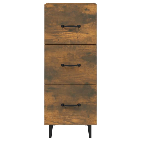 Radko Wooden Chest Of 3 Drawers In Smoked Oak