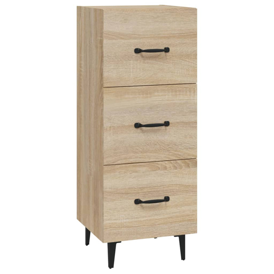 Radko Wooden Chest Of 3 Drawers In Sonoma Oak