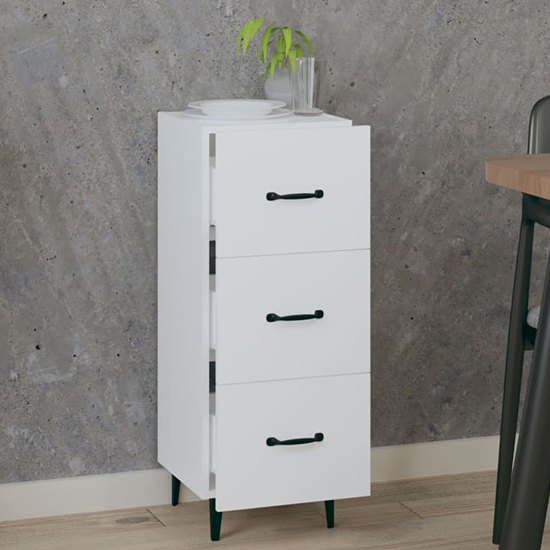 Radko Wooden Chest Of 3 Drawers In White