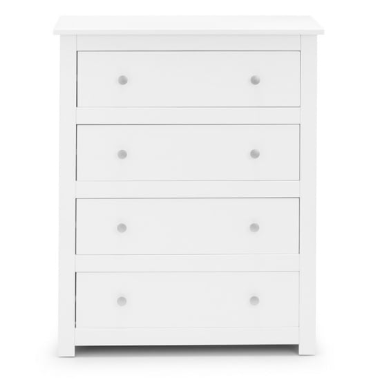Raddix Chest Of Drawers In Surf White With 4 Drawers