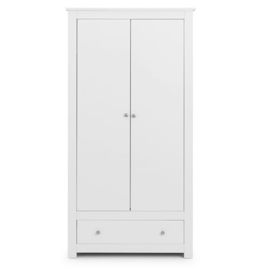 Raddix Wardrobe In Surf White With 2 Doors And 1 Drawer_2
