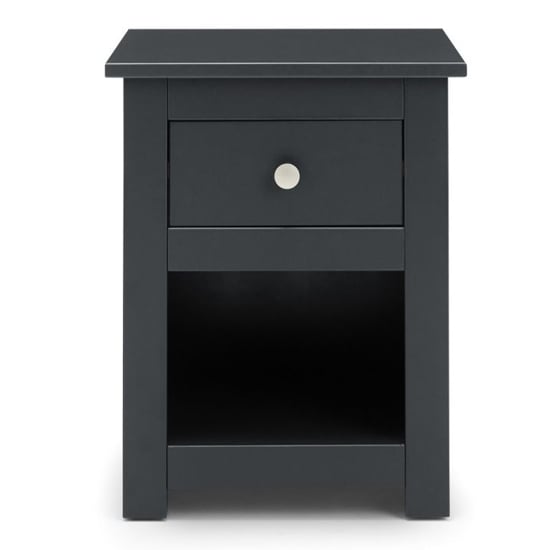Raddix Wooden Bedside Cabinet In Anthracite With 1 Drawer_3