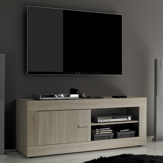 Read more about Radom wooden tv stand with 1 door 1 shelf in sonoma oak
