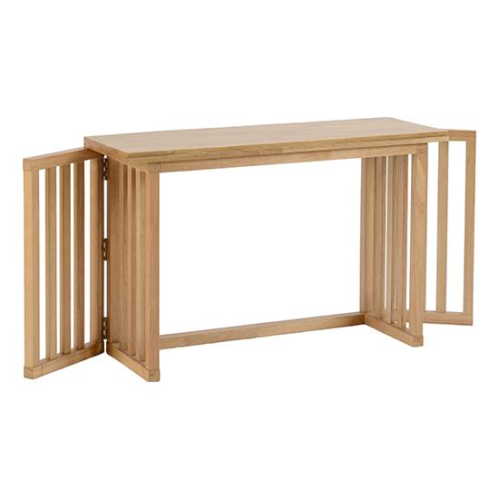 Radstock Foldaway Wooden Dining Table In Oak_2