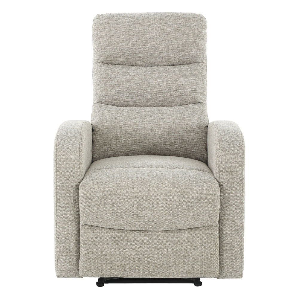 Raevor Fabric 1 Seater Sofa in Natural Brown
