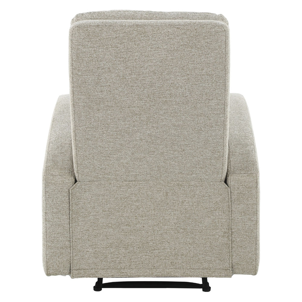 Raevor Fabric 1 Seater Sofa in Natural Brown