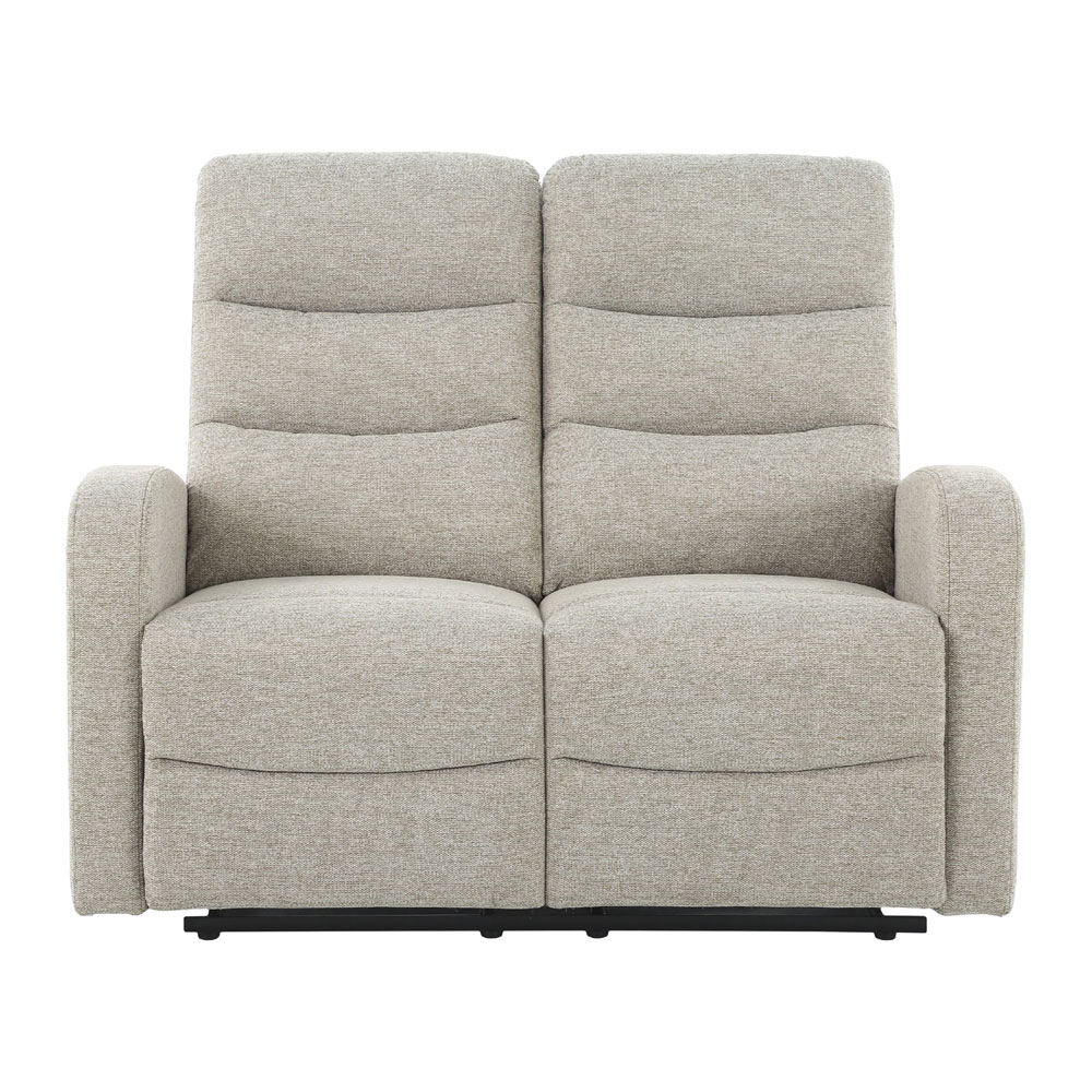Raevor Fabric 2 Seater Sofa in Natural Brown