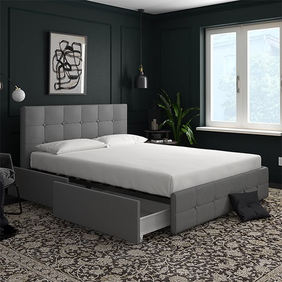 Modern Double Fabric Beds UK Sale