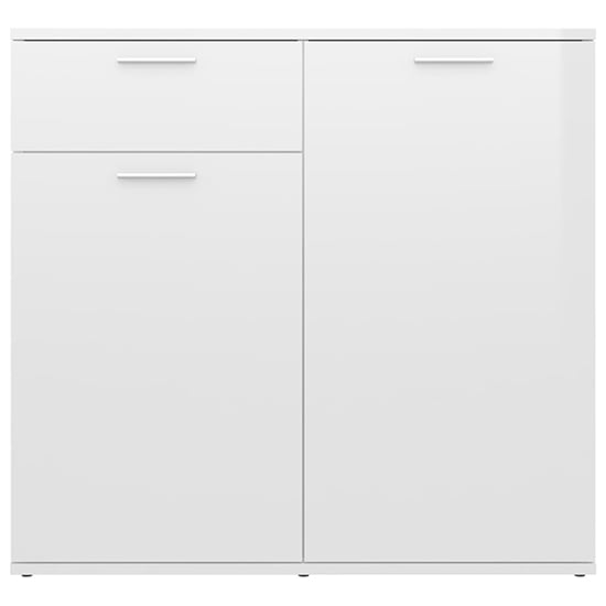 Ragni High Gloss Sideboard With 2 Doors 1 Drawer In White_4