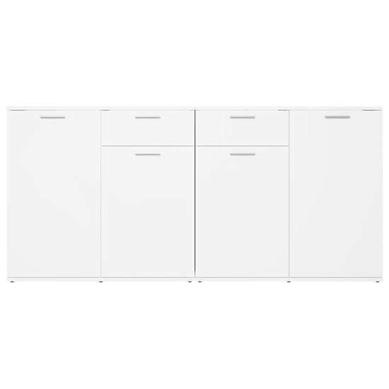 Ragni Wooden Sideboard With 4 Doors 2 Drawers In White