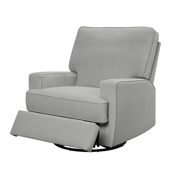 Raimi Fabric Swivel And Gliding Recliner Chair In Grey_2