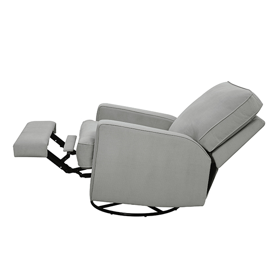 Raimi Fabric Swivel And Gliding Recliner Chair In Grey_3