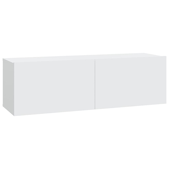 Raivo Wall Hung Wooden Entertainment Unit In White