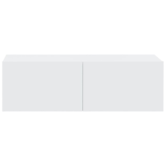 Raivo Wall Hung Wooden Entertainment Unit In White