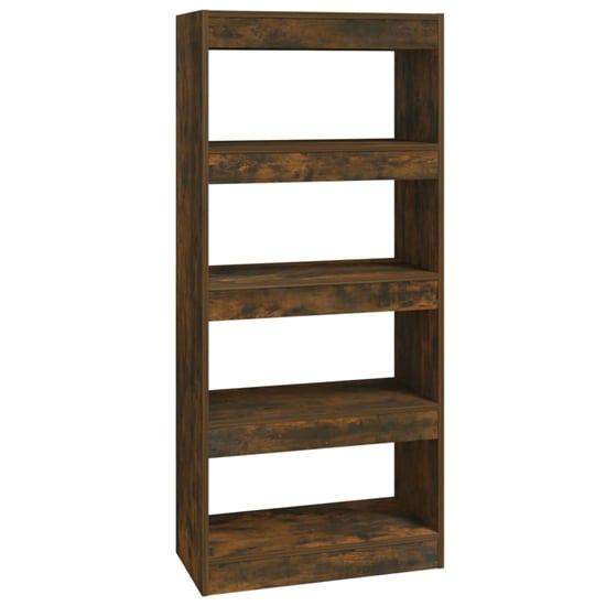 Raivos Wooden Bookshelf And Room Divider In Smoked Oak_3
