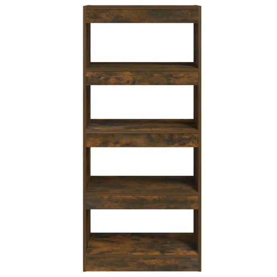 Raivos Wooden Bookshelf And Room Divider In Smoked Oak_4