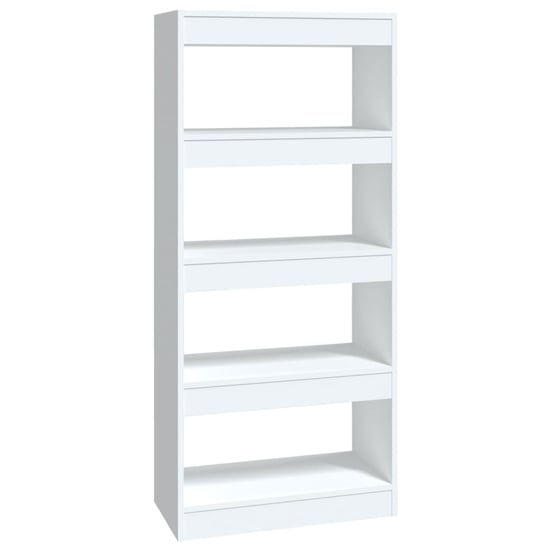 Raivos High Gloss Bookshelf And Room Divider In White_3